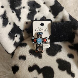 Nena Fashion Jewelry Beaded Cross Ring